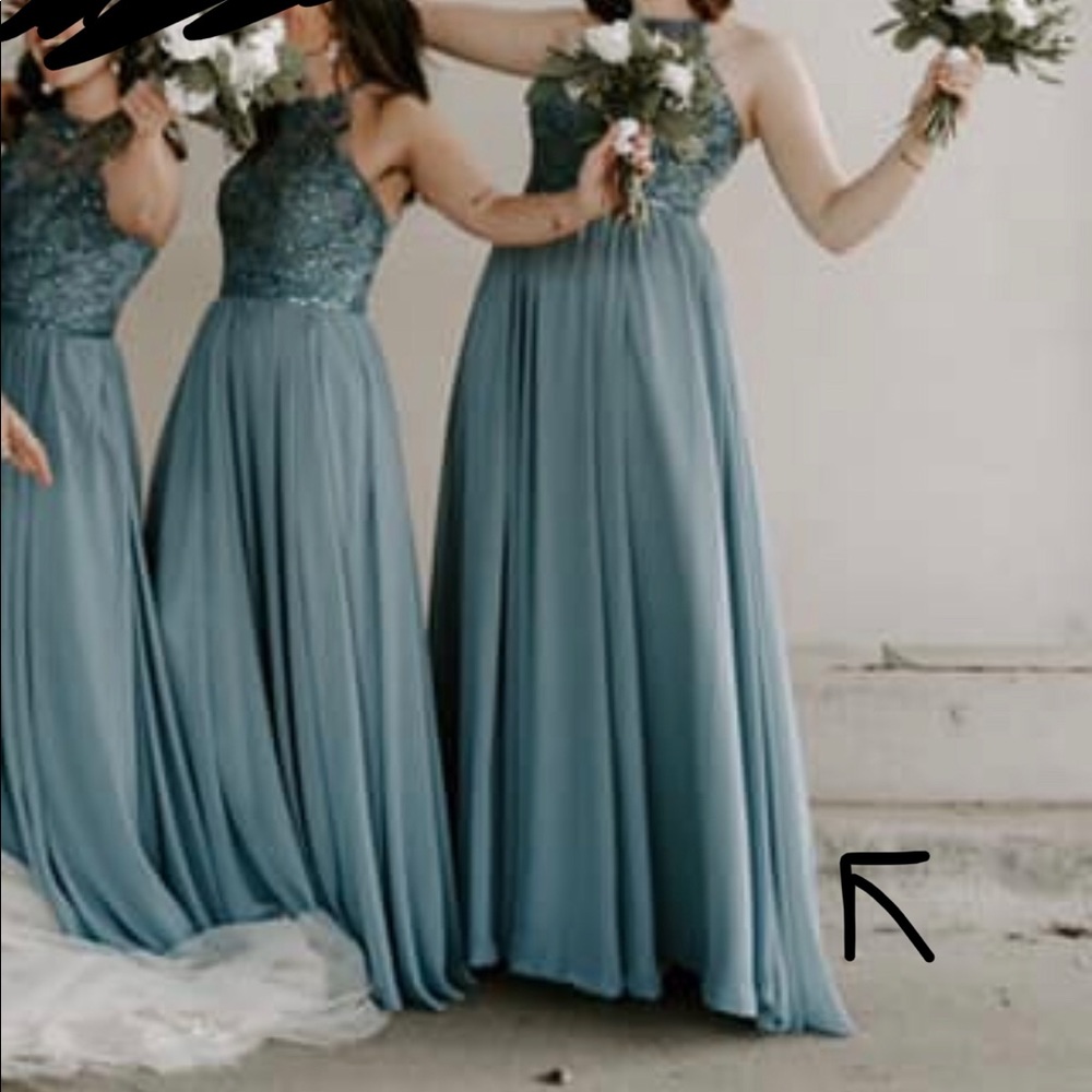 Full length prom dress w/ pockets